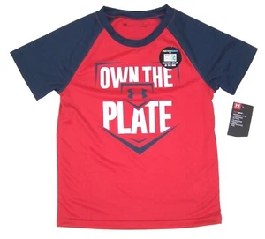 Under Armour Little Boys Size 4 or 6 Heatgear Chromatic Short Sleeve T-Shirt NWT - Picture 1 of 3