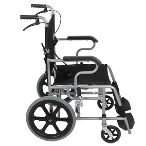 Folding Wheelchair Portable Breathable Cushion Senior Lightweight Wheelchair DM5 - Picture 1 of 12