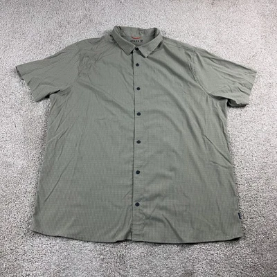 Roark Shirt Mens XXL 2XL Green Bless Up Button Up Durable Perforated Vented - Image 1 of 4