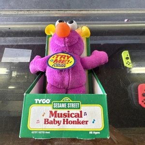 Vintage Tyco Honker Plüsch Sesamstraße lila 10 Zoll Hupennase 1996 - Bild 1 von 9