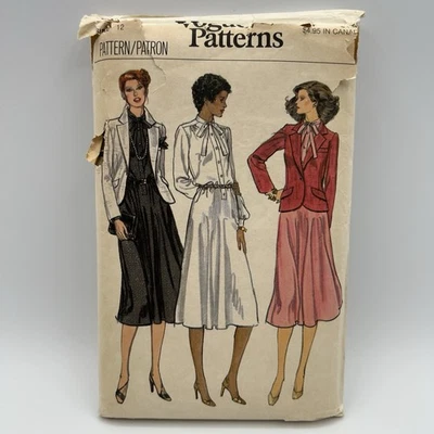 7034 Vintage Vogue Patrón de Costura Misses Suelto Vestido Chaqueta Carrera Fuera de Stock Foto 1 de 4