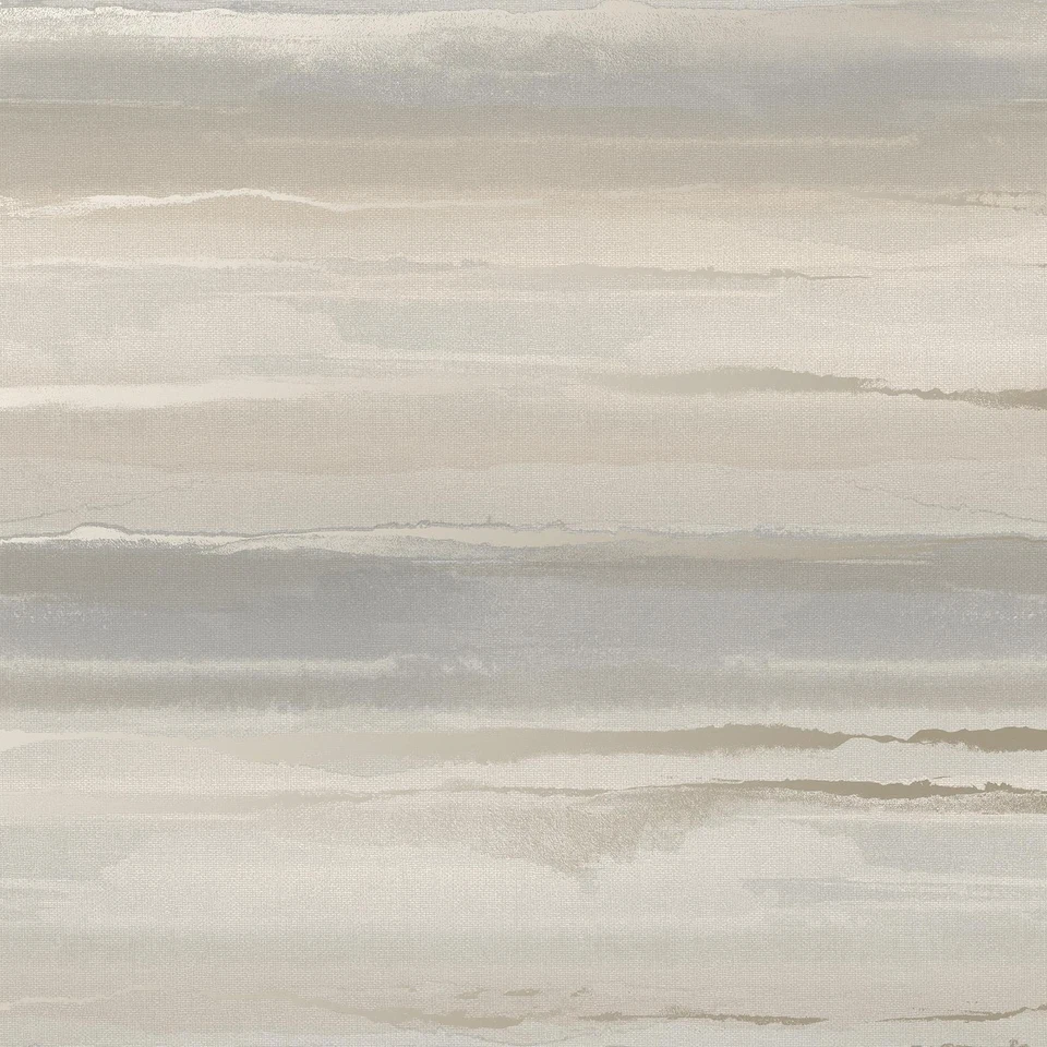 The Design Library Mirage Horizon Wallpaper Metallic Natural 282961
