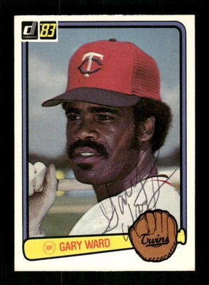 1983 Donruss   429 Gary Ward  signed auto autograph  vintage bp ASC BXCP58 - Image 1 of 2