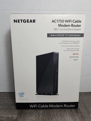 NETGEAR AC1750 Wi Fi Cable Modem Router Still In Plastic in Open Box! - Image 1 of 4