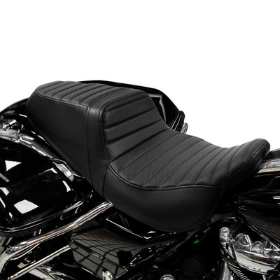 All Black Stitching 2-Up Seat For Harley Road Glide FLTRX 2015-2023 Foto 1 de 4