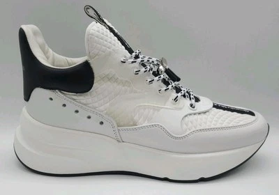 Alexander McQueen Nappa Joey Sneakers Shoes White US 9.5 /EU 40.5 GL025145 - Image 1 of 4