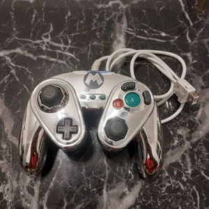 Nintendo Wii/Wii U Metal Mario Controller (085-006) Fight Pad Tested Working - Picture 1 of 7