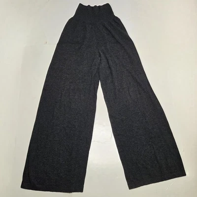 Pantalones Suéter Anthropologie Sparrow Pierna Ancha M Mezcla Lana Merino Cómodos Acogedores Gris Foto 1 de 4
