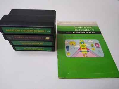 Texas Instruments TI 99/4A-Addition & Subtraction 1 Game Cartridge & Manual Lot - Image 1 of 4