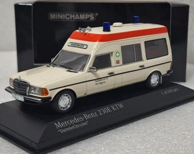 Mercedes E-Class (W123) 230E Binz Ambulance 1983 1:43 Minichamps 437032060 (13) - Image 1 of 4