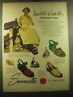 1950 Ball-Band Shoes Ad - Daytona, Floridan And Verona - Mona Freeman