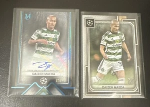 2023-24 UEFA Champions League Museum Daizen Maeda Teal Archival Auto /75 & Base - Picture 1 of 5