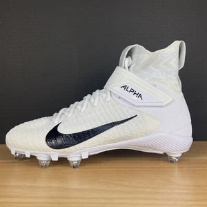 SZ 10 | Nike Alpha Menace Elite 2 Detachable Football Cleats White CI1530-100 - Picture 1 of 8