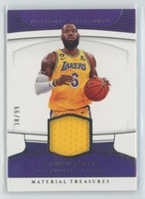 2022-23 National Treasures Material Treasures LeBron James Game Worn Patch 38/99