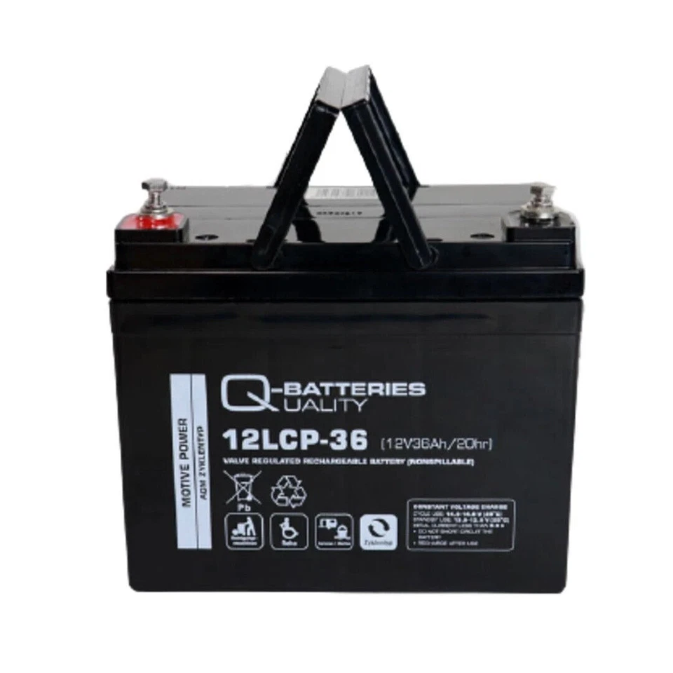 Q-Batteries 12LCP-36 12V 36Ah Blei AGM Batterie