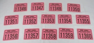 Lot 14 Pa 1961 Non-Resident Hunting Licenses Consecutive Numbers ~ Missing 1 - Picture 1 of 9