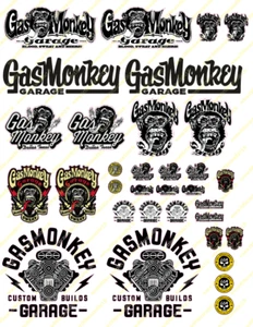 Stickers Gas Monkey Rc scale, rc drift , rc bash - Imagen 1 de 1
