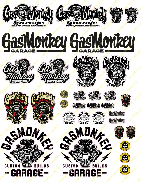 Stickers Gas Monkey Rc scale, rc drift , rc bash - Bild 1 von 1