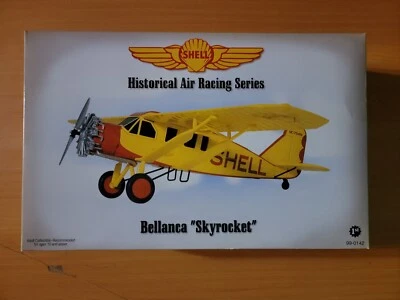 CASE 12x Shell Bellanca Skyrocket Airplane Model Historical Air Racing Die Cast - Image 1 of 3