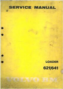 Volvo BM Wheel Loader 621 & 641 Workshop Service Manual