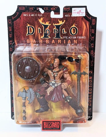 Diablo 2 Epic Action Figures Barbarian Blizzard Entertainment 2000 Cover
