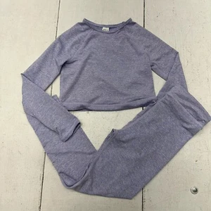 Shein Light Purple 2 Piece Athletic Long Sleeve Leggings Set Girls Size 7Y - Picture 1 of 10