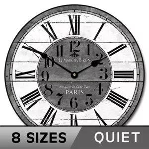 French Street Market Clock Choose from 8 sizes, Whisper Quiet, Lifetime Warranty - Picture 1 of 5