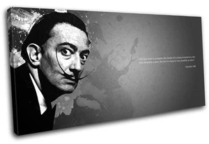 Dali Quote Iconic Celebrities SINGLE CANVAS WALL ART Picture Print - Picture 1 of 1