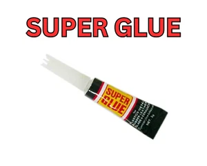 SUPER GLUE Premium Quality Strong Bond Adhesive Plastic Glass Wood Rubber Metal - Picture 1 of 30