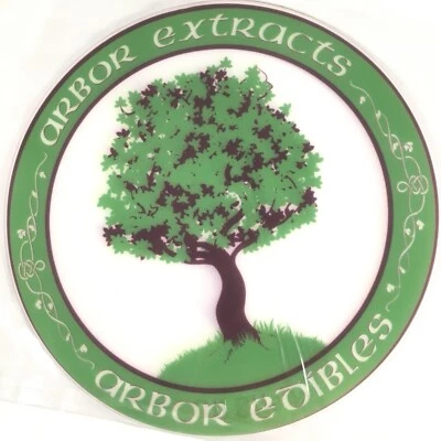 Oil Slick Round Platinum Cured Medical Grade Silicone Mat ~ Arbor Tree Foto 1 de 4