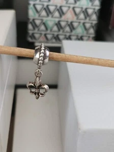 Pandora Charm Dangle Silber 790576 Fleur de Lys Französische Lilie - Bild 1 von 2