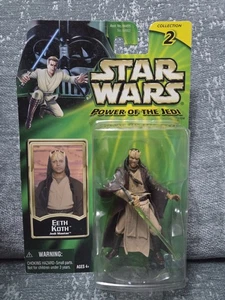 Hasbro Star Wars Power of the Jedi EETH KOTH Action Figure Sealed (2001) - Picture 1 of 2