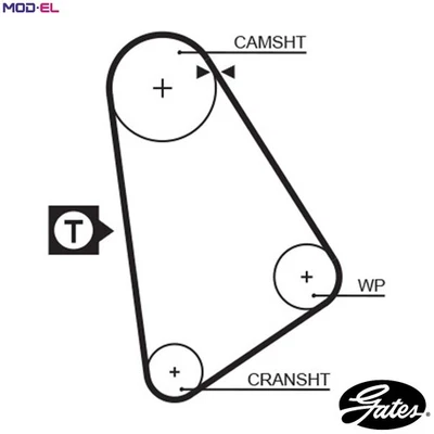 TIMING BELT 5123 FOR VW LT28-50/�/Bus/Platform/Chassis/Van DL1E 2.4L 6cyl - Image 1 of 4