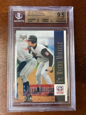 2001 Upper Deck Justin Morneau BGS 9.5 Gem как новая - Изображение 1 из 2