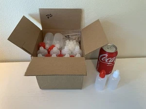 30 X 30ml Empty Refillable Plastic Dropper Bottles With Caps Tips - Picture 1 of 4