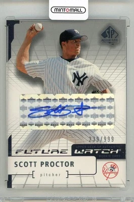 2004 Upper Deck SP Authentic Scott Proctor Future Watch Auto /999 - Image 1 of 2