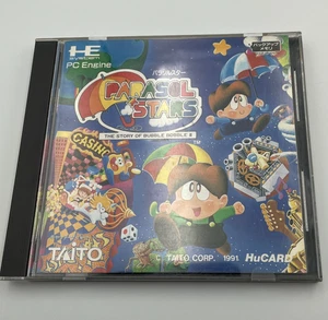 PC Engine Parasol Stars THE STORY OF BUBBLE BOBBLE TaitoJapan Import Game - Picture 1 of 4