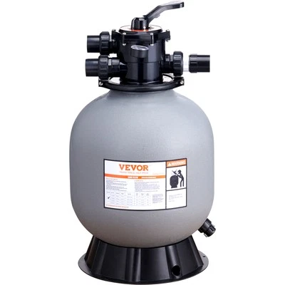 Sand Filter 19" Above Inground Swimming Pool Sand Filter with 7-Way Valve - Image 1 of 4