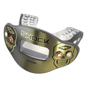 Shock Doctor Mouthguard Max Airflow (Gold 3D Skull Jewel Eyes) OSFM w/ Tether - Picture 1 of 6