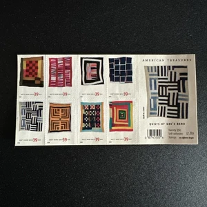 US Stamp Scott# 4089-98 2006 "Quilts of Gee's Bend" 39¢ Booklet of 20 MNH - Picture 1 of 2