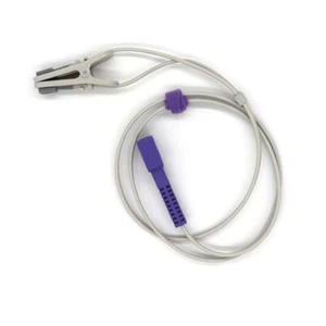2Pcs Compatible With 65, N-85 DB9 Adult Ear Clip SpO2 Oximax Sensor 1M 9pins - Picture 1 of 11