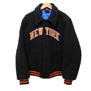 KITH x New York Knicks Wool Coaches Jacket Black Size Medium
