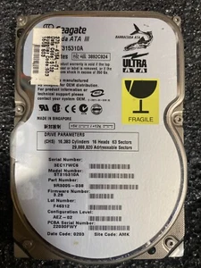 SUN 370-4154 15GB 7200RPM Ultra ATA Disk Drive ST315310A - Picture 1 of 1