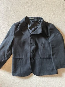 Boys Black Suit Jacket Blazer Coat Size 4T - Picture 1 of 4