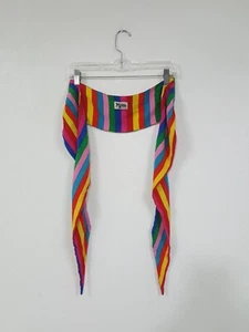 Show Me Your Mumu Kenny Scarf Tulum Striped Multicolor Tie Top Womens Size M - Picture 1 of 6