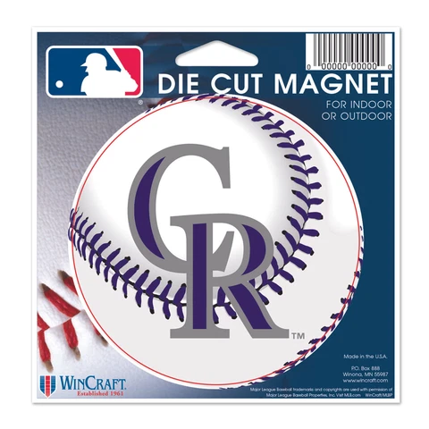 Colorado Rockies WinCraft 5" Die-Cut Car Magnet Cover