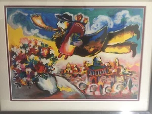 Zammy Steynovitz “Fly Over Jerusalem" Signed Serigraph 247/350 Rabbi Judaica - Picture 1 of 9