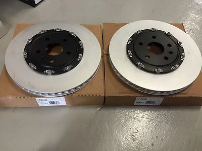 GM OEM Front 2 Piece Rotors Pair Brembo 6 piston 2009+ CTS-V & Camaro SS ZL1 New - Image 1 of 4