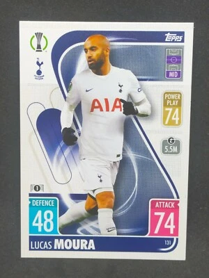 Lucas Moura n°131 Tottenham TOPPS MATCH ATTAX CHAMPIONS LEAGUE 2022 - Photo 1/2