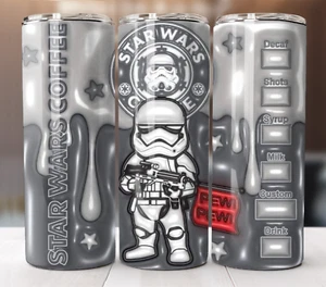 20oz Stormtrooper Stainless Steel Insulated Tumbler - Gift for Star Wars Fans - Picture 1 of 8